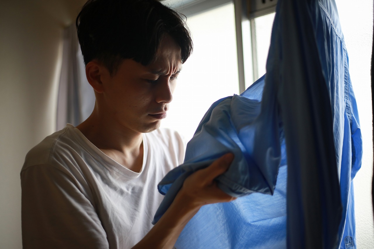 洗濯しても落ちないニオイに